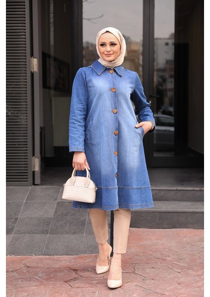 Şapkalı Kap Açık Mavi modelleri