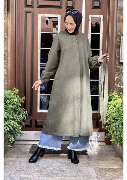 Düğmeli Kaşe Kap Haki fırsatları