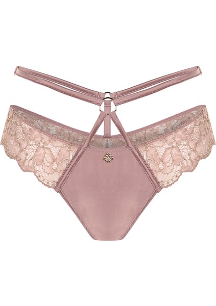 Karlotta Gül Kurusu Saten Dantelli Kemer Detaylı Tanga fiyatları