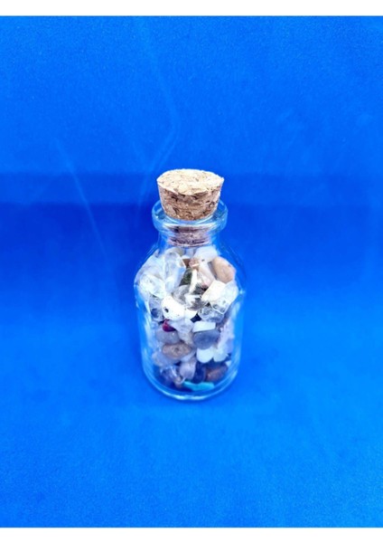 Sertifikalı Tüp Şişede Karışık Doğal Taş Delikli Doğal Taş 5.8x3.2 cm