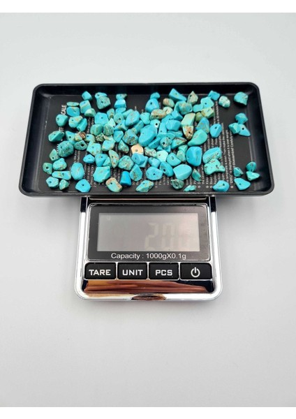 Sertifikalı Turkuaz Kırık Doğal Taş - 20 gr Delikli fiyatları