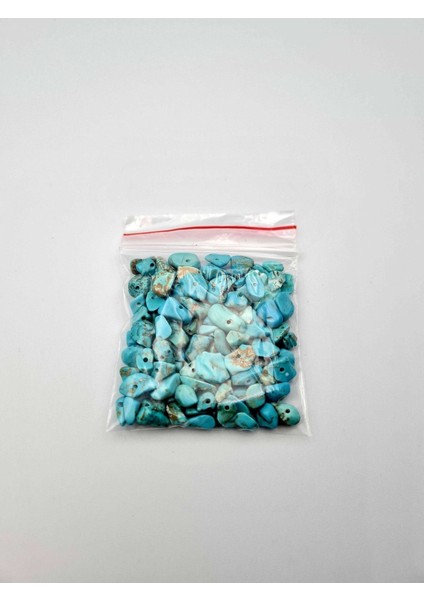 Sertifikalı Turkuaz Kırık Doğal Taş - 20 gr Delikli modelleri
