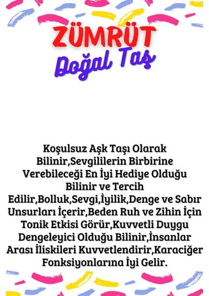Sertifikalı Tüp Şişelerde Kırık Doğal Taşlar (Zümrüt Taşı Delikli) 5X3CM Büyük Boy modelleri