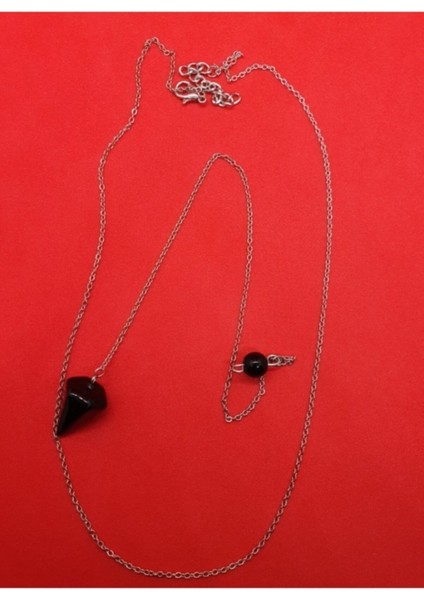 Sertifikalı Doğal Oniks Doğal Taş Pandül Kolye (Sarkaç) modelleri