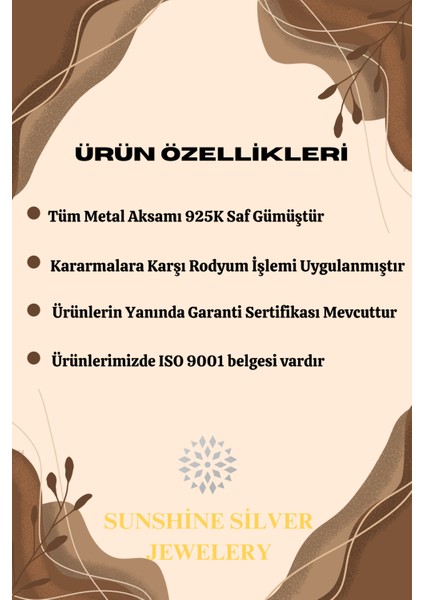 925 Ayar Gümüş , Zirkon Taşlı Kalp Şahmeran