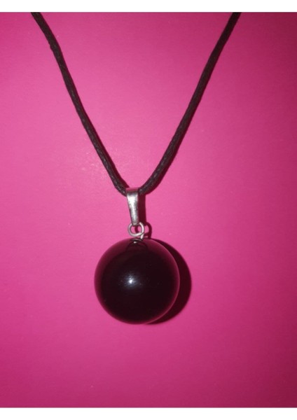 Akik Taşı Kolye Orijinal Doğal Taş 18MM Kolye