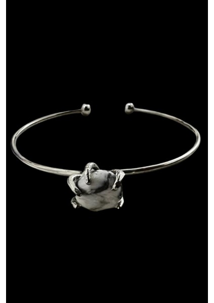 Sertifikalı Havlit Doğal Taş Kelepçe Bileklik Ayarlanabilir Tasarım fiyatları