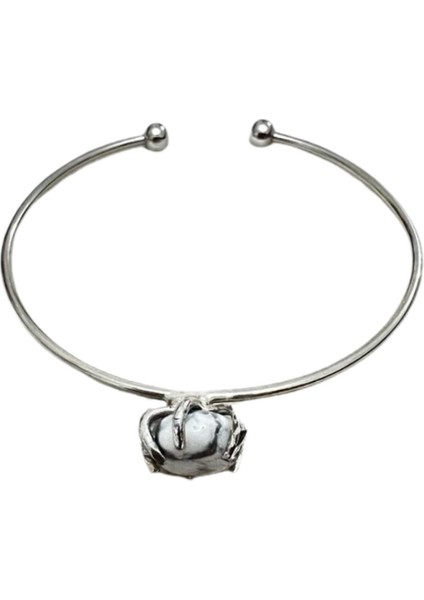 Sertifikalı Havlit Doğal Taş Kelepçe Bileklik Ayarlanabilir Tasarım indirimleri