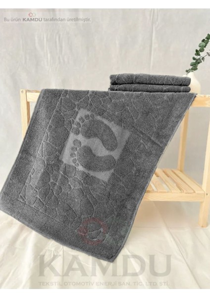 < 1 Adet > 50 x 70 cm Ayak Paspası, Ayak Desenli Pamuk Paspas, Lavabo Paspası