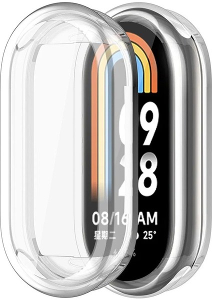 Xiaomi Mi Band 9 ile Uyumlu Önü Kapalı Ekran Korumalı Silikon Kılıf - FC010