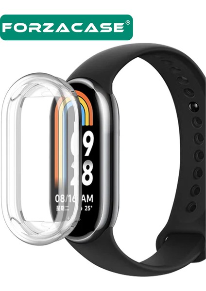 Xiaomi Mi Band 9 ile Uyumlu Önü Kapalı Ekran Korumalı Silikon Kılıf - FC010 modelleri
