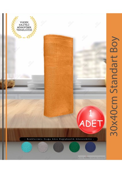 1 Adet 30x40 cm Mikrofiber Bez Standart Boy