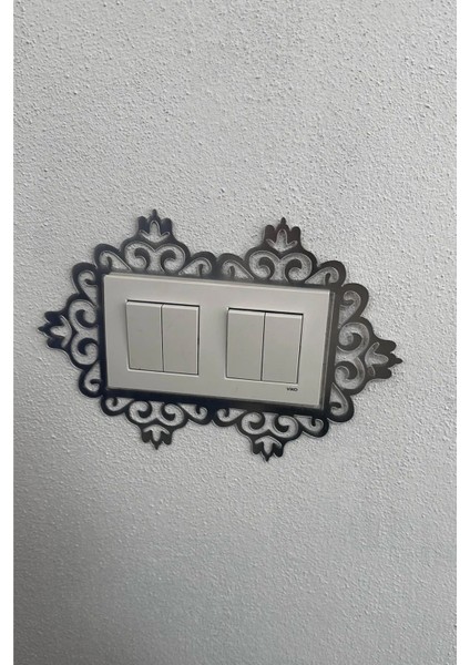 Aynalı Pleksi Priz Anahtar Çerçevesi