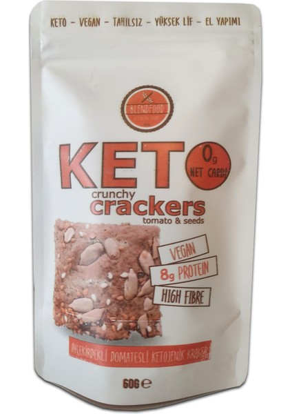 Ketojenik Çekirdekli Domatesli Kraker (60gr)