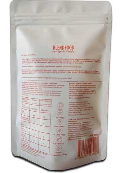 Ketojenik Çekirdekli Domatesli Kraker (60gr)
