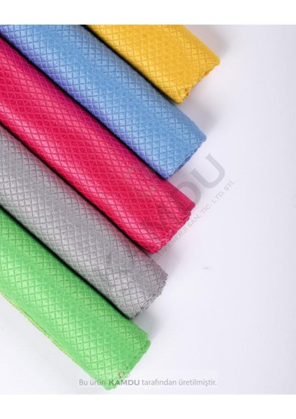 9 Adet Standart Boy 40x40 cm Baklava Desenli Mikrofiber Temizlik Bezi
