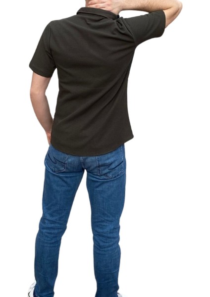 Erkek Gömlek Düğme Detaylı Premium Likralı Kısakollu Slim Fit Erkek Spor Gömlek fiyatları