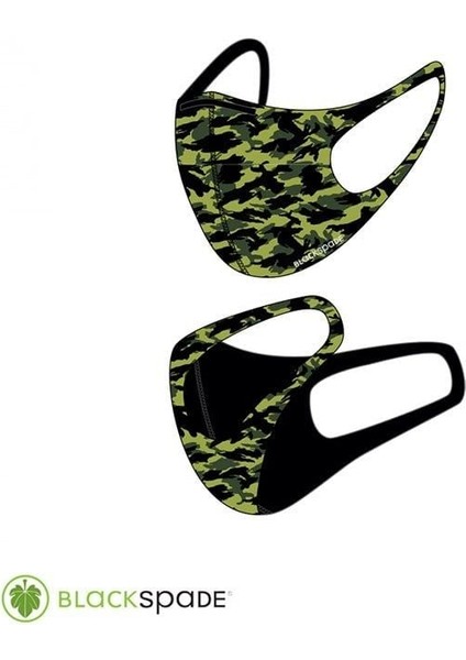 Blackspade Çocuk Koruyucu Maske Yeşil Kamo S2 indirimleri