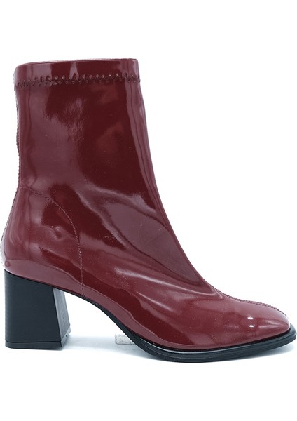 Streç Kadın Bot 02-621 Bordo Rugan