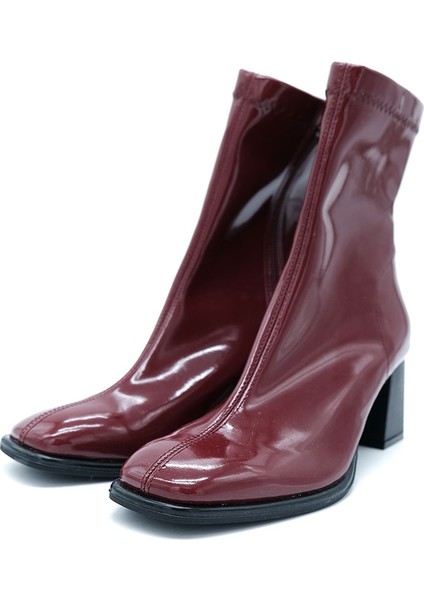 Streç Kadın Bot 02-621 Bordo Rugan fiyatları