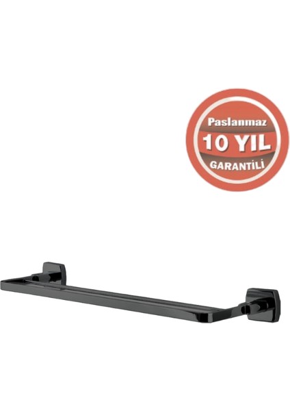 Paslanmaz Pirinç Milano 2’li Uzun Havluluk 50CM Mat Siyah