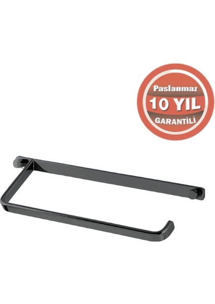 Paslanmaz Pirinç Mercan Kare Havluluk Mat Siyah