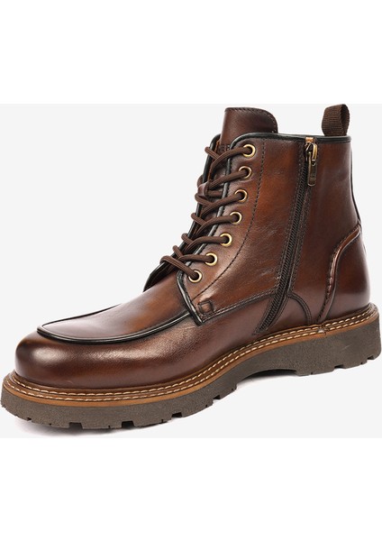 Erkek Kahverengi Hakiki Deri Günlük Bot 4K1UB17960 modelleri