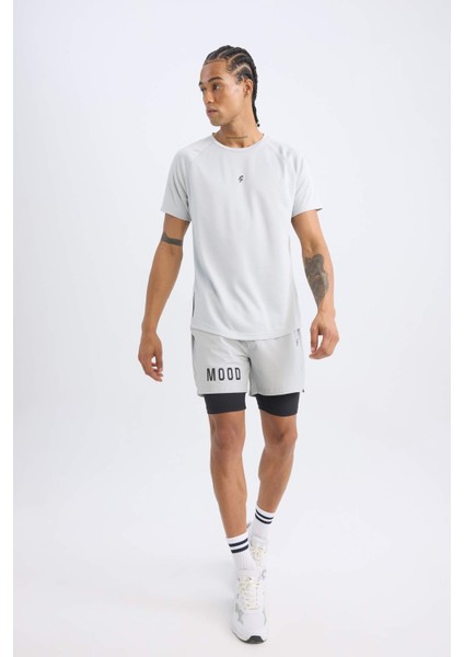 DefactoFit Slim Fit Dar Kesim Sporcu Dokuma Şort Z2147AZ25SP