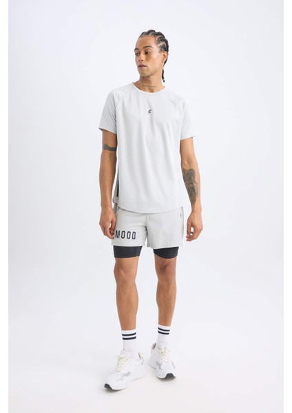 DefactoFit Slim Fit Dar Kesim Sporcu Dokuma Şort Z2147AZ25SP