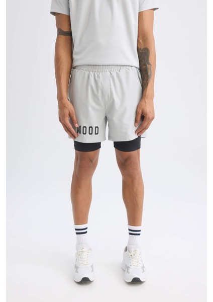 DefactoFit Slim Fit Dar Kesim Sporcu Dokuma Şort Z2147AZ25SP