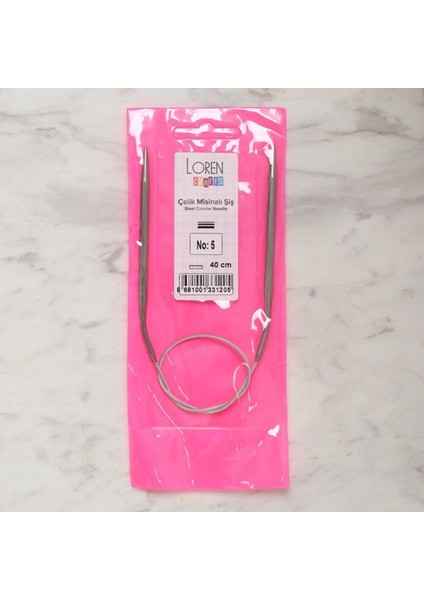 Crafts 5 mm Çelik Misinalı Şiş 40 cm