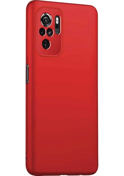 Xiaomi Redmi Note 10S Premium Silikon Kılıf Bordo - Bordo