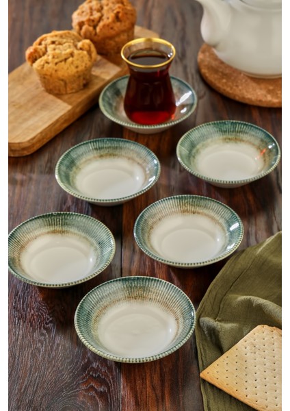 6'lı Çay Tabağı Seti | 6 Farklı Şık Desen | Dayanıklı ve Modern Tasarım