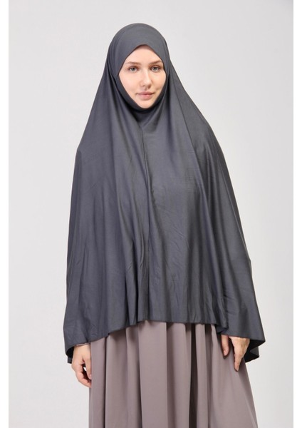 Manolyaşal Pratik Eşarp Standart Beden Peçeli 5xl Sufle - Füme