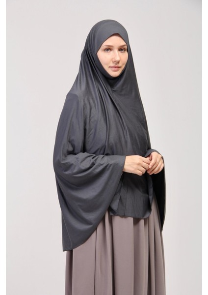Manolyaşal Pratik Eşarp Standart Beden Peçeli 5xl Sufle - Füme