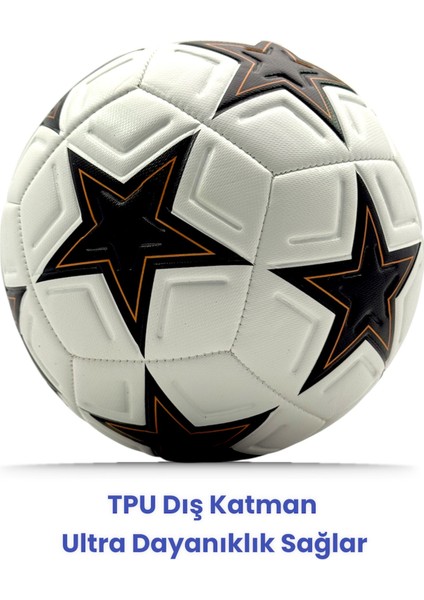 Futbol Topu Şampiyonlar Ligi Beton ve Çim Zemin Pompa Hediyeli