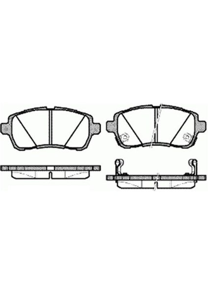 55248 Ön Fren Disk Balata Fiesta 2008-MAZDA 2 2008-2012-SUZUKI Swift 2010 Wva 24283-24284-24284 8V512K021AB