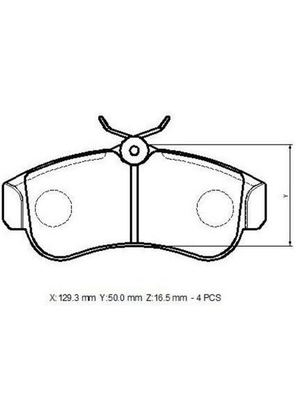 -10409-30202 Fren Balata Takımı Ön Sımlı Primera 2.0 1996-2002 Almera 1.5/1.8/2.2 2000- 410602F025
