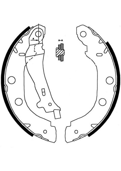 LS1828 Arka Pabuç Balata Kangoo 1.2 1.5dcı 1.6 1.9 97 05 Nissan Primera 1.6 1.8 2.0td 96-01 228X42 4406000QAK