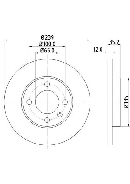 DDF103 Ön Fren Aynası Disk Golf I Iı Iıı 1.6 1.8 1.9d 1.9td 74 83 Passat 1.6 1.6d 1.6 Td 1.8 73 87 171615301