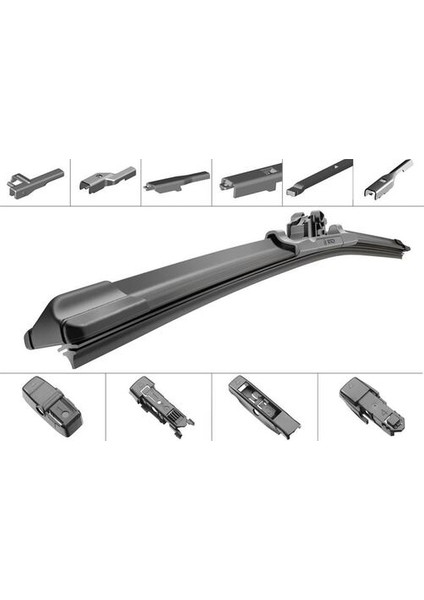 3397006946 Silecek Süpürgesi Muz Tipi Sağ Sol AP475U Aerotwin Plus 475MM 4 Adaptör Iıe 10 Araca Uyumlu 3397006946
