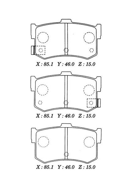 -10213-30201 Fren Balata Takımı Arka Sımlı Sonata 1996-ROVER 800 1993- 43022SD4000
