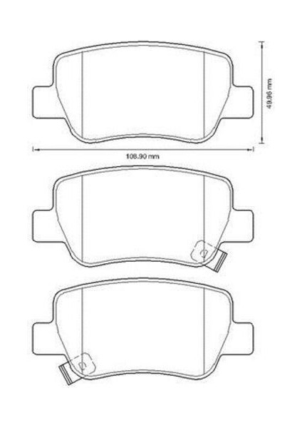55269 Balata Fren Arka Avensis 09-12-Auris 12-Dizel 044650F010