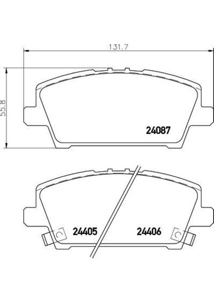 -10301-30207 Fren Balata Takımı Ön Sımlı Civic Hb 1.8 2006- 45022-SMG-E00