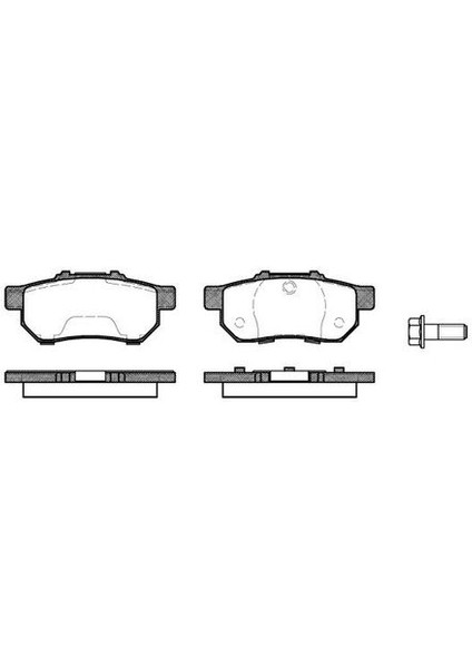 -10301-30202 Fren Balata Takımı Arka Sımlı Civic 1992-1995/JAZZ 2002-CITY 2004- 06022SP8000