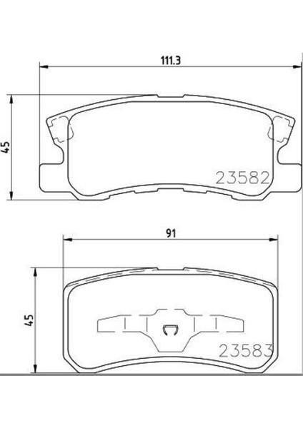 010124 Arka Balata 4008 12-Asx 10-Outlander 12-Mazda 6 12-C4 Aircross 12- 425390