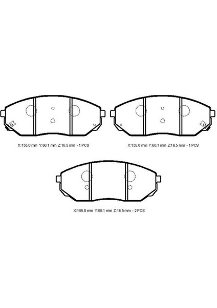 -10506-30201 Fren Balata Takımı Ön Sımlı Sorento 2002- 581013EE00