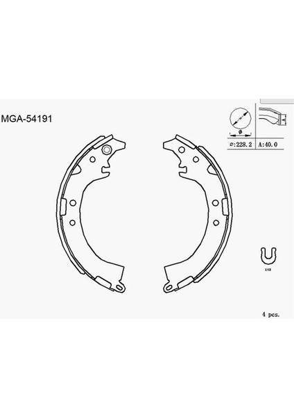 54191 Balata Fren Pabuç Arka Daihatsu Terios 97-11-Rav4 96-04 449587401000