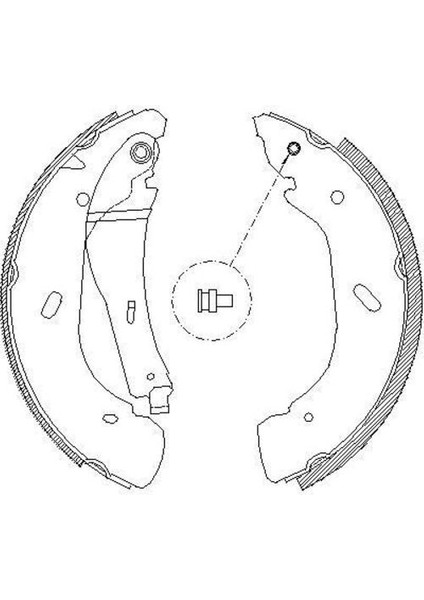 21222 Arka Balata V184 00-06 2.3-2.4dı-2.4tde-2.4tdcı Arkadan Itişli 280 64 Papuc