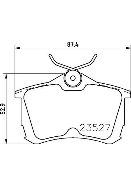-10305-30209 Fren Balata Takımı Arka Sımlı Accord 1.8/2.0 1998-2003 0986TB2341